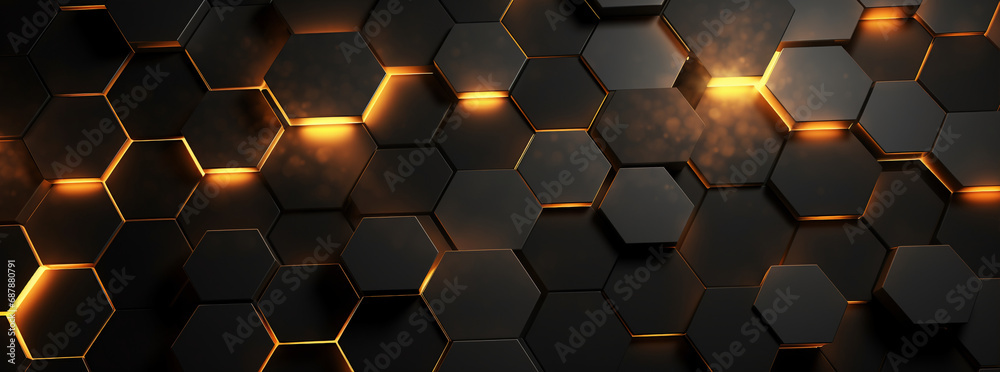 background with hexagons