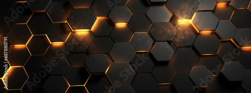 Obraz na płótnie background with hexagons w salonie