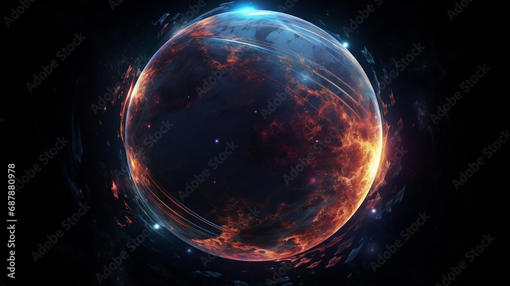 planet in space