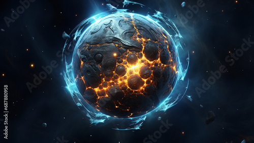 Obraz na płótnie earth in space w salonie