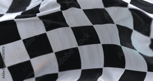 Chequered flag F1 race, loop photo