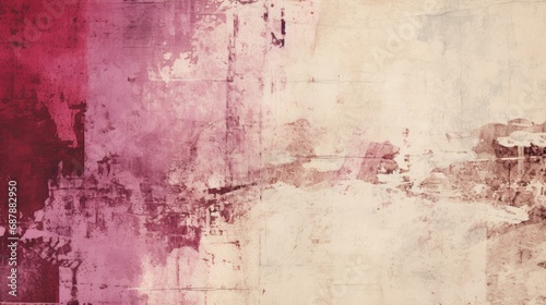 Vintage Pink and Cream Grunge Texture for Creative Backgrounds