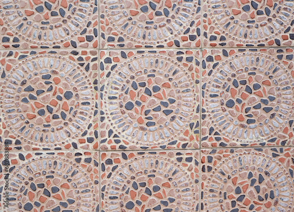 background of beautiful street tiles