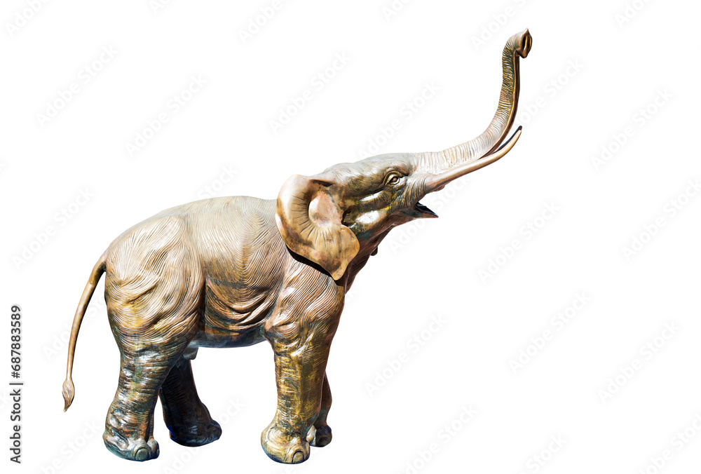 Fototapeta premium elephant statue isolated