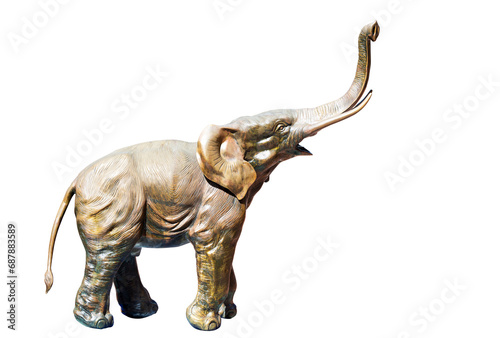 elephant statue isolated