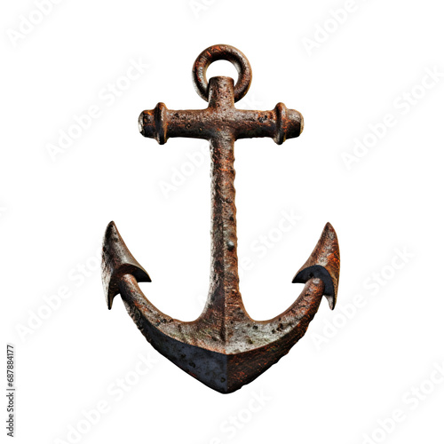 old rusty anchor, png