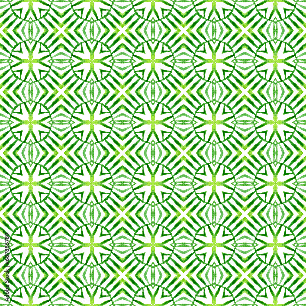 Organic tile. Green trending boho chic summer