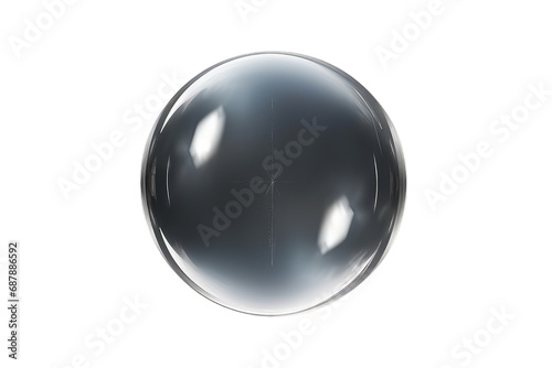 Glittering Spheres: The Allure of Crystal Glass Bubbles isolated on transparent background