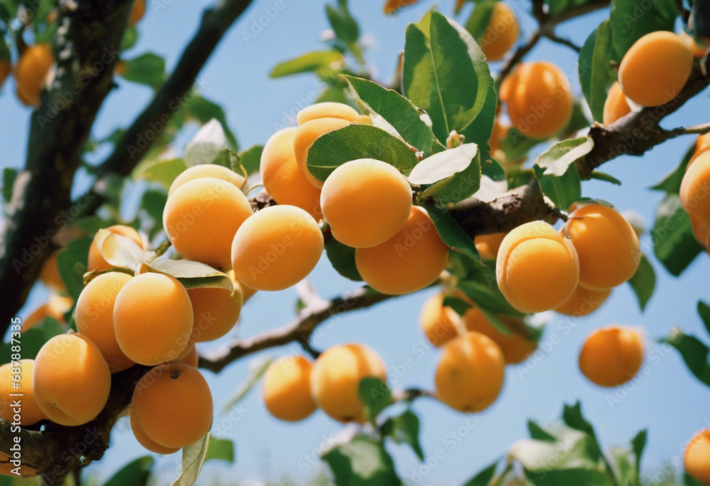 apricots on a tree