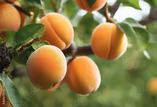 apricots on the tree