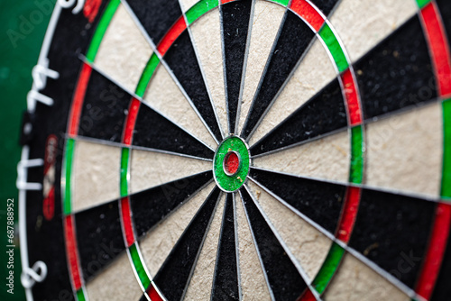 Closeup of Winmau dartboard