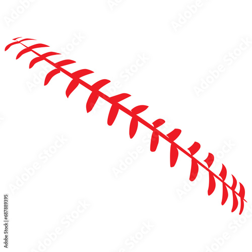 Baseball Stitches icon vector. Baseball illustration sign. Sport symbol or logo.