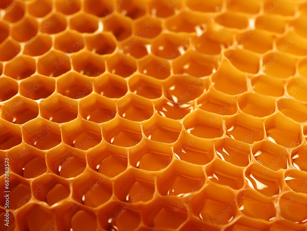 Honeycomb closeup honey detail macro view wallpaper orange backdrop natural 