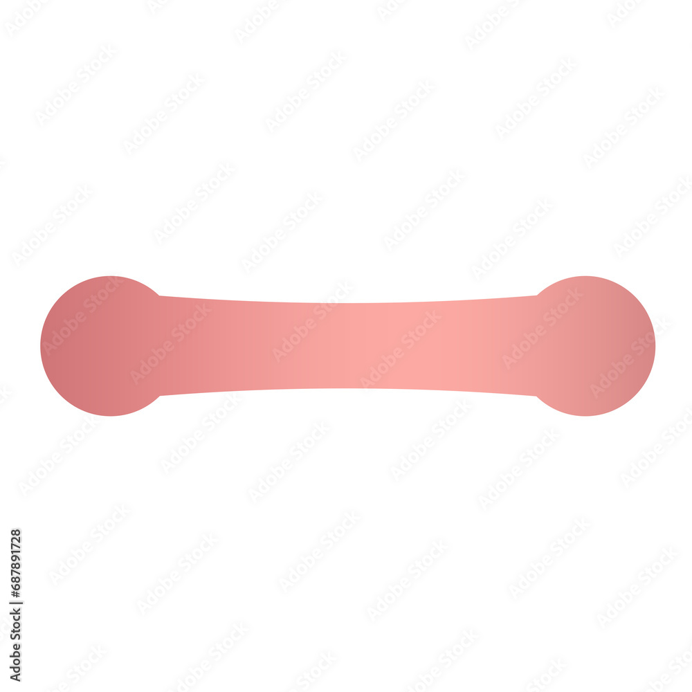 double circle and pink banner bar