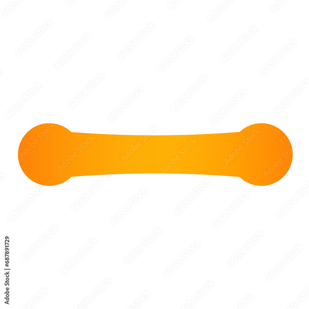 orange double circle and banner bar orange double circle and banner bar