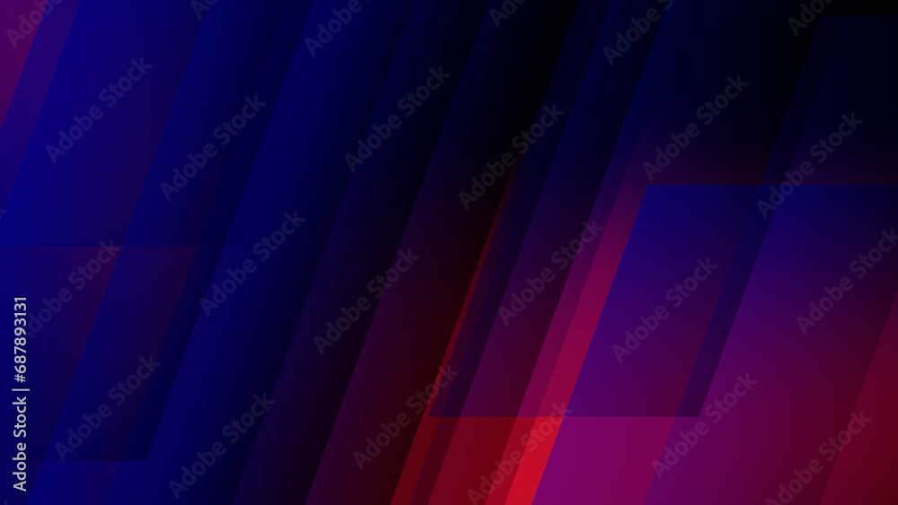 Geometric rectangles minimalistic and creative abstract background with interconnected shapes and vibrant colors, perfect for modern technology presentations