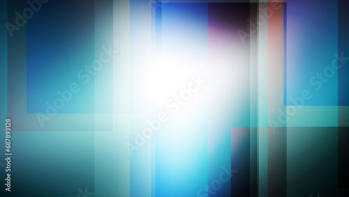 Square geometric background with interconnected rectangles in smooth gradient, creating futuristic and stylish abstract composition