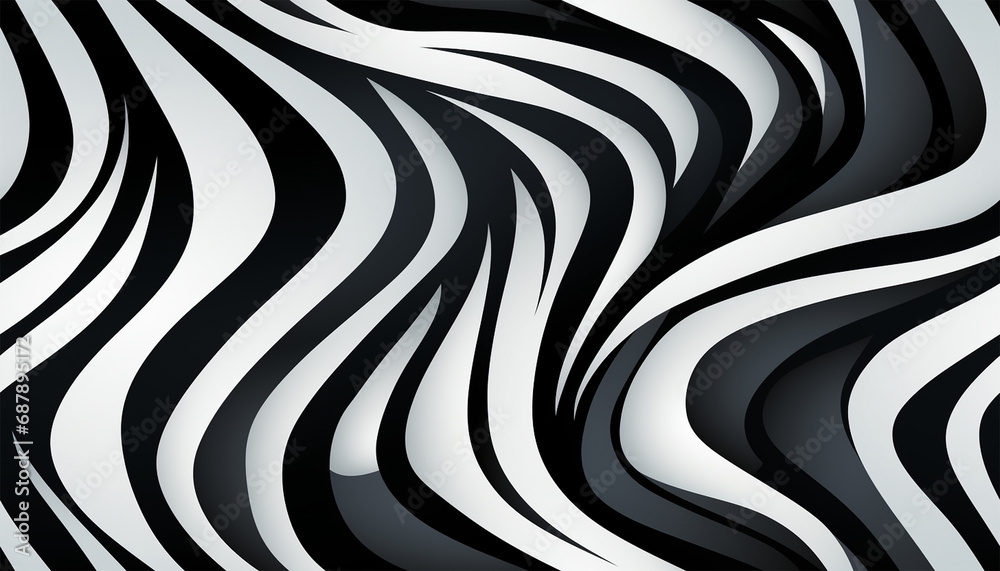Zebra stripes. Full Seamless Zebra Tiger Stripes Animal Skin Pattern in ...