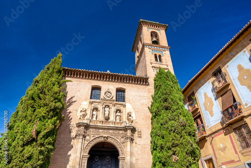Iglesia Parroquial de San Gil and Santa Ana in Granada, Spain photo