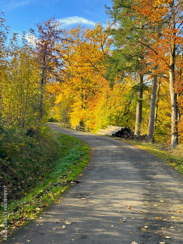 Sonniger Herbsttag am Möhnesee im Sauerland