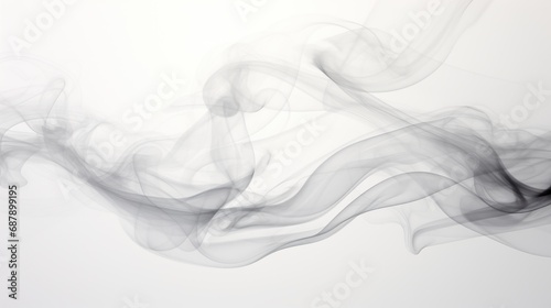 Abstract smoke, black and white color, background