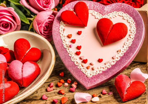 Heart Valentine's Candy Box 