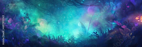 Quartz Celestial Jungle Nomad Lore Background Texture - Celestial Jungle Style with Empty Copy Space for Text - Quartz Nomad Jungle Wallpaper created with Generative AI Technology