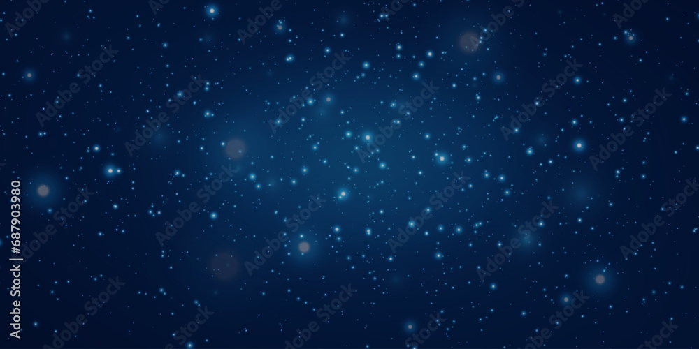 
Background of abstract lights and glare of light, dust elements. Sparkling cosmic magic dust particles.