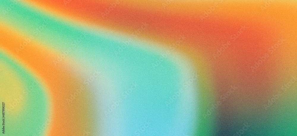 Orange blue red abstract gradient background grain texture effect light ...