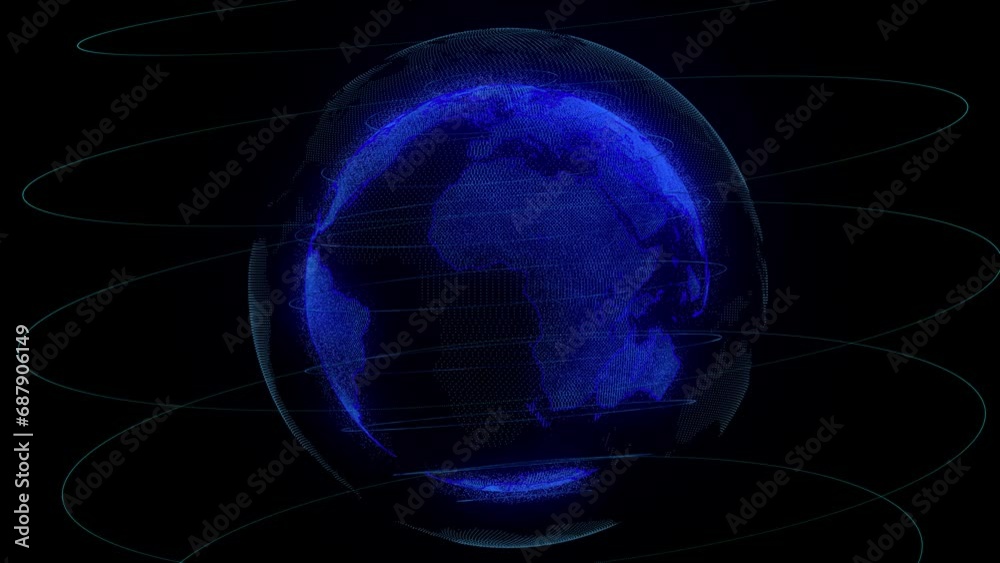 Blue earth particles Blue earth particles