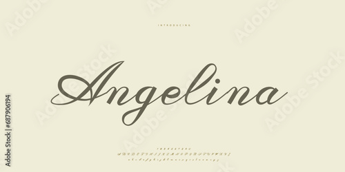 signature Font Calligraphy Logotype Script Brush Font Type Font lettering handwritten
