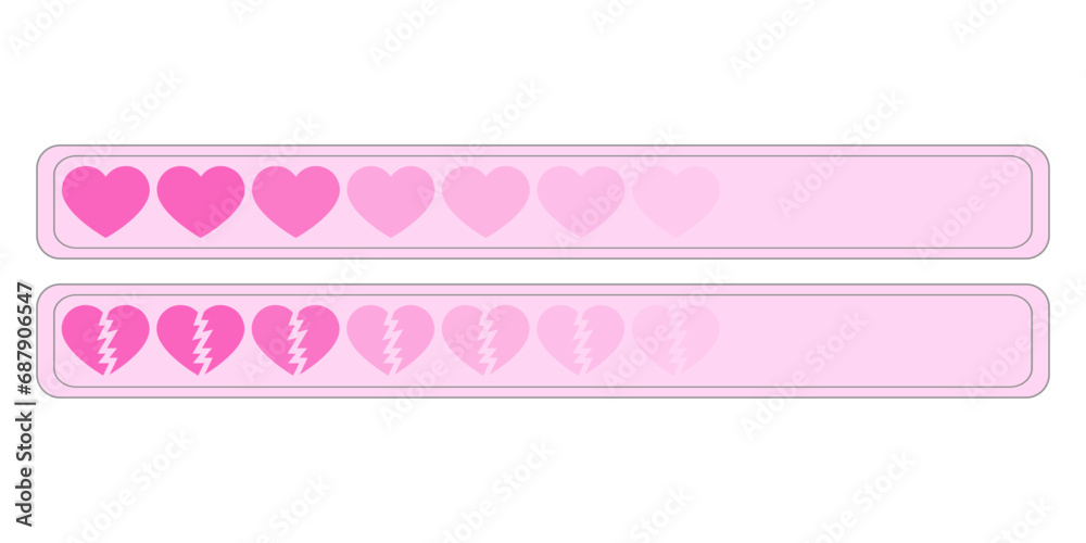 Romantic banner in the style of old computer aesthetic loading. Vector illustration Y2k windows loading screen Romantic banner in the style of old computer aesthetic loading. Vector illustration Y2k windows loading screen