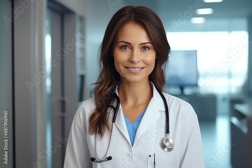 Friendly Doctor Lady With Warm Smile Highquality Photo
