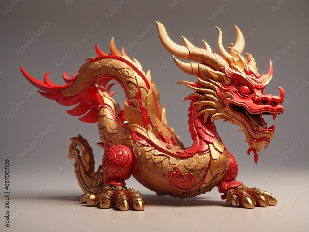 dragon Chinese creature in new years