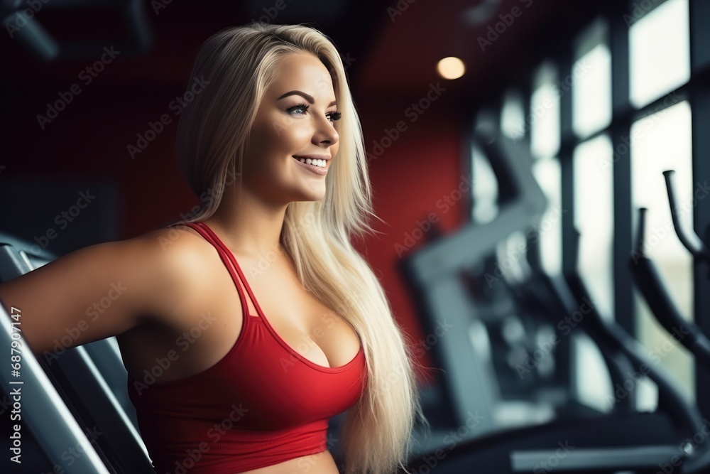 A Woman In A Gym