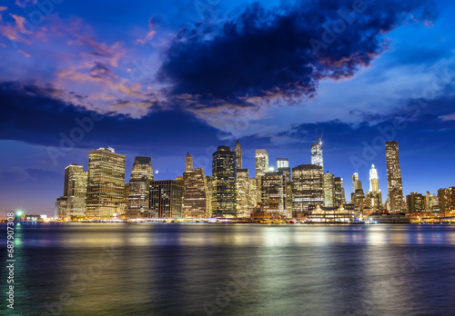 New York City - Lower Manhattan at sunset