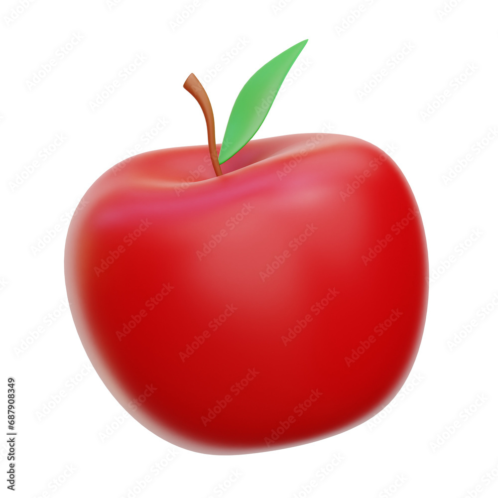 Obraz premium Apple 3D Icon Illustrations