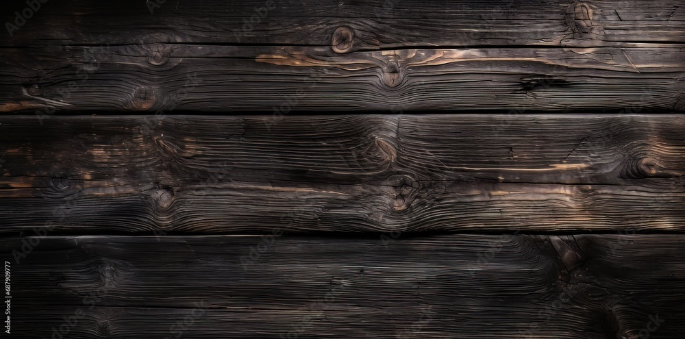Black wooden background