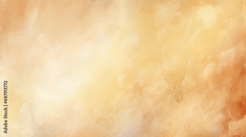 Watercolor art background. Old paper. Beige texture for cards, flyers, poster, banner.