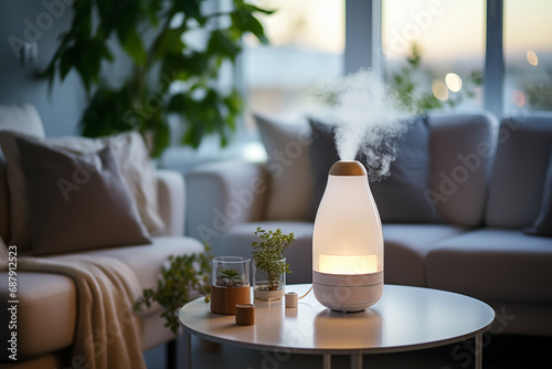 humidifier on the table in the living room photo