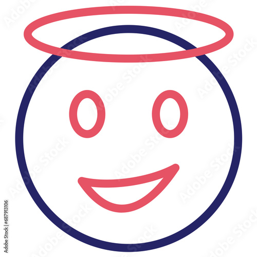 Smiling Face with Halo Icon