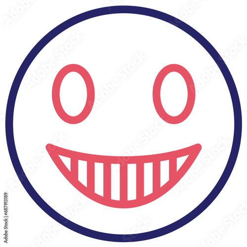 Grinning Face with Smiling Eyes Icon