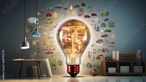 電球 アイデア ビジネス プラン 計画