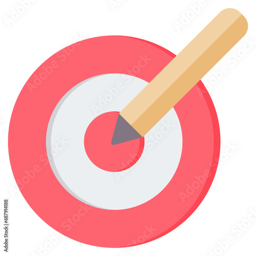 Content Target Flat Icon