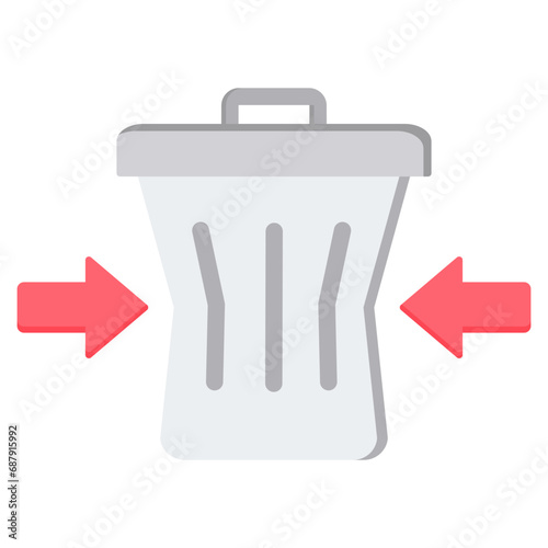 Reduce Waste Flat Icon