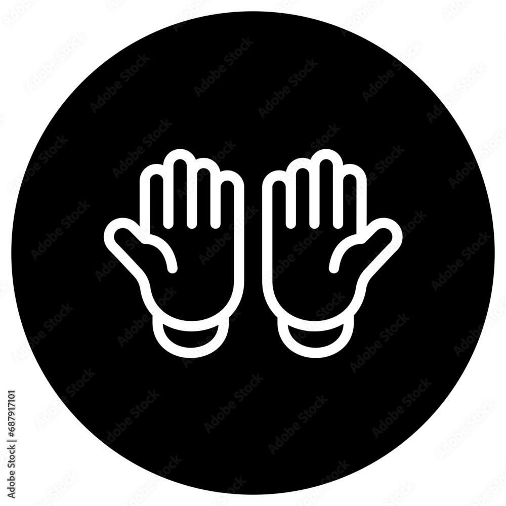 Obraz premium Gloves Vector Icon Design Illustration