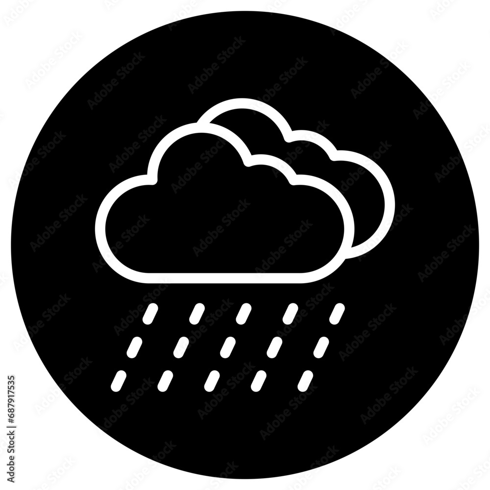 Rain Vector Icon Design Illustration Rain Vector Icon Design Illustration