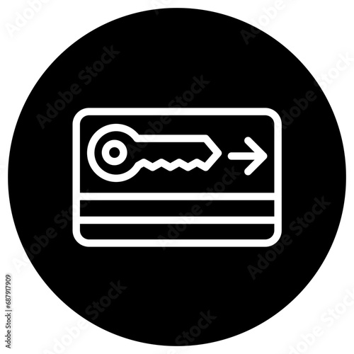 Key card Vector Icon Design Illustration