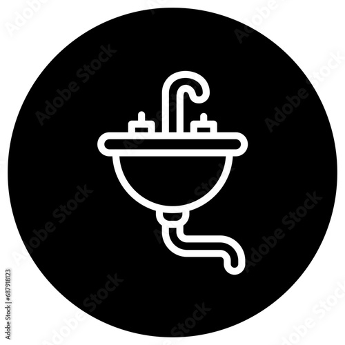 Sink Vector Icon Design Illustration