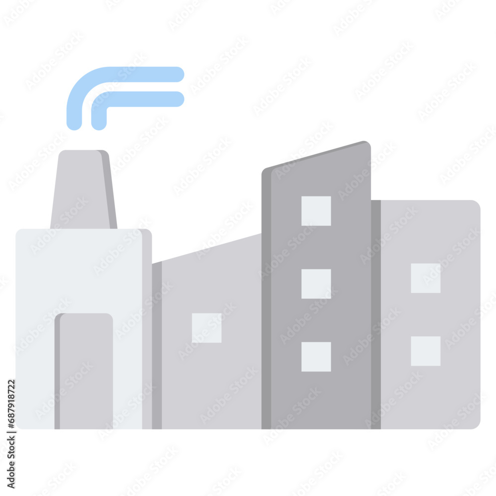 Factory Flat Icon Factory Flat Icon